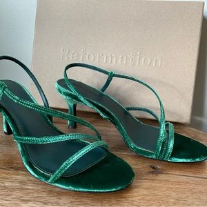 Reformation heel sandal, New with Box - never worn out of the house